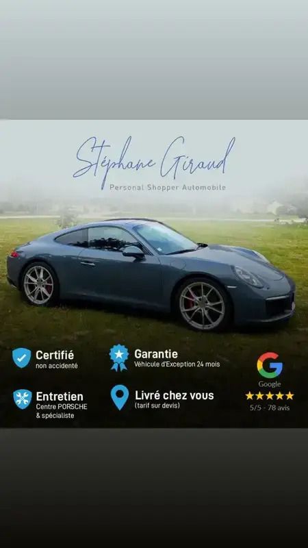 Bleu Utilisé 2016 Porsche 911 Carrera S Coupé | 103 991 € (Prix juste) - Image 1/4