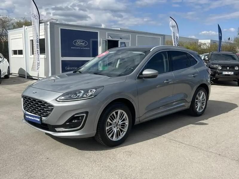 Gris Utilisé 2021 Ford Kuga Vignale SUV | 24 899 € (Prix juste) - Image 1/4