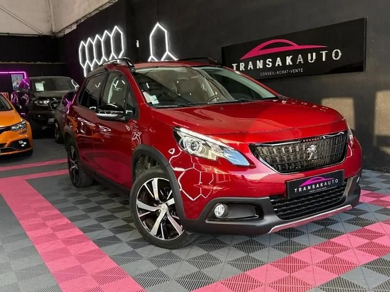 Rouge Utilisé 2018 Peugeot 2008 GT-line SUV | 8 990 € (Super prix) - Image 1/4