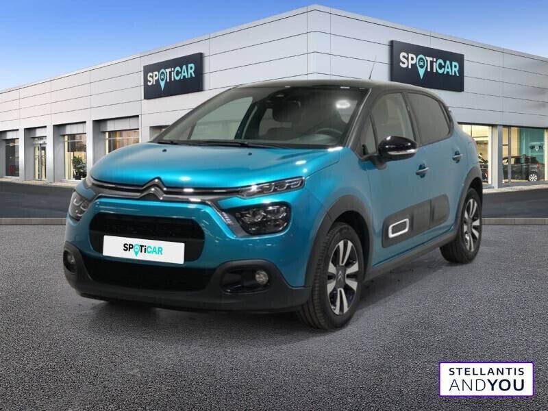 Bleu Occasion 2023 Citroën C3 PureTech Citadine | 12 990 € (Prix juste) - Image 1/4