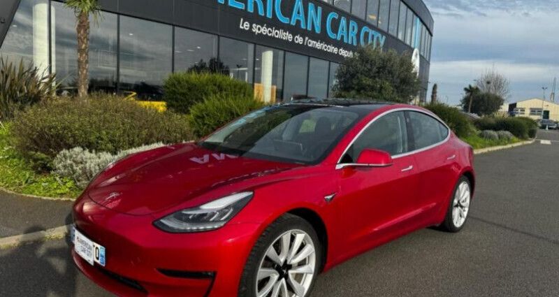 Rouge Utilisé 2020 Tesla Model 3 Long Range Berline | 32 490 € (Prix cher) - Image 1/4