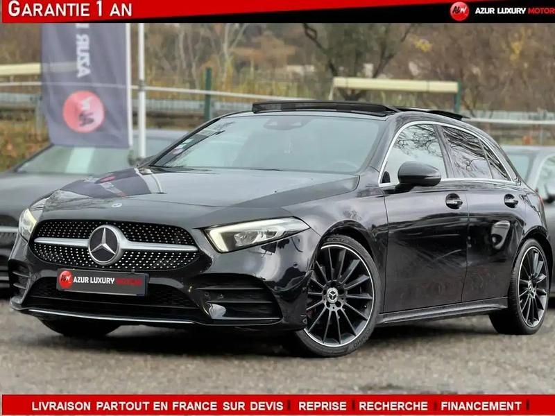 Noir Occasion 2019 Mercedes A180 AMG line Monospace | 24 990 € - Image 1/4