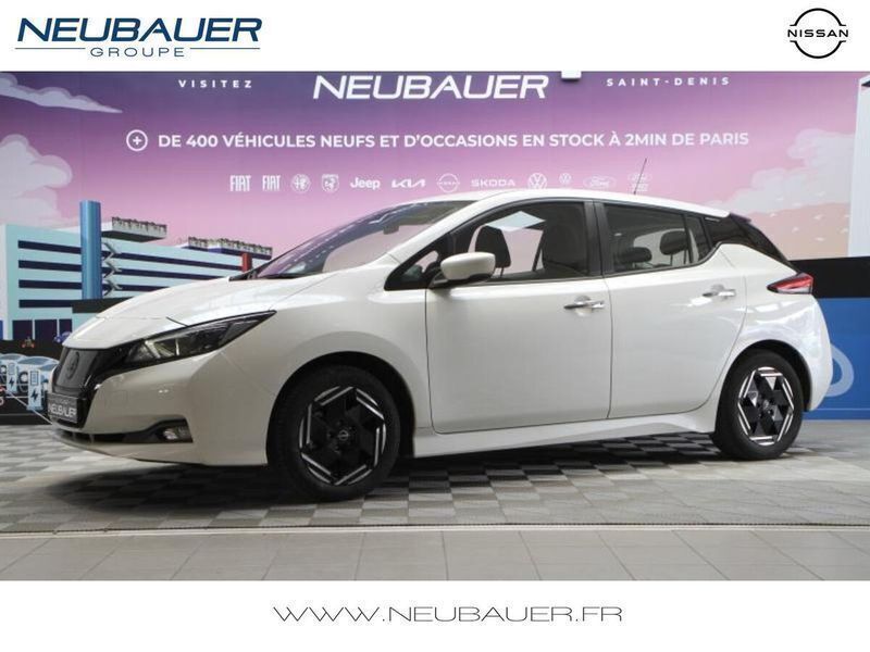 Blanc lunaire métallisé Utilisé 2022 Nissan Leaf Acenta Citadine | 18 290 € (Prix assez cher) - Image 1/4