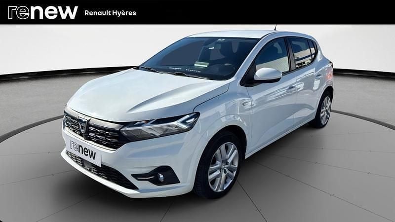 Blanc Utilisé 2022 Dacia Sandero Comfort Citadine | 11 990 € (Bon prix) - Image 1/4