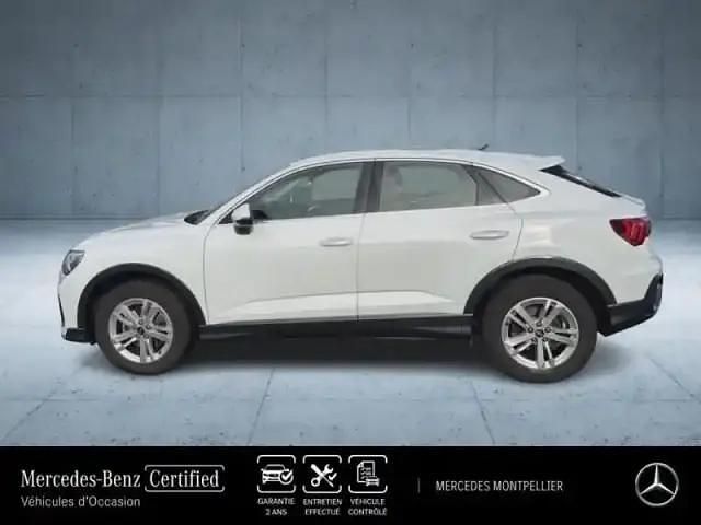 Occasion Audi Q3 Sportback 150 ch (110 kW) 2022 Blanc glacier métallisé SUV