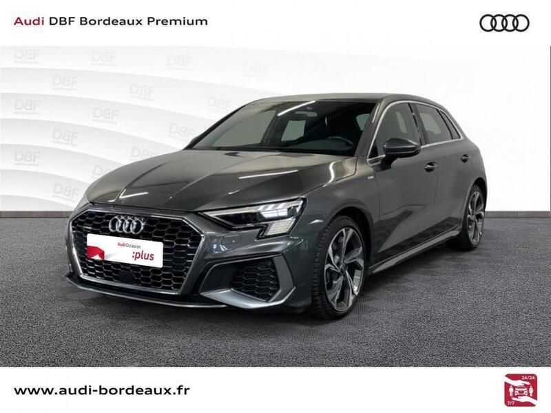 Gris Utilisé 2022 Audi A3 Sportback S-Line Berline | 36 990 € (Prix cher) - Image 1/3