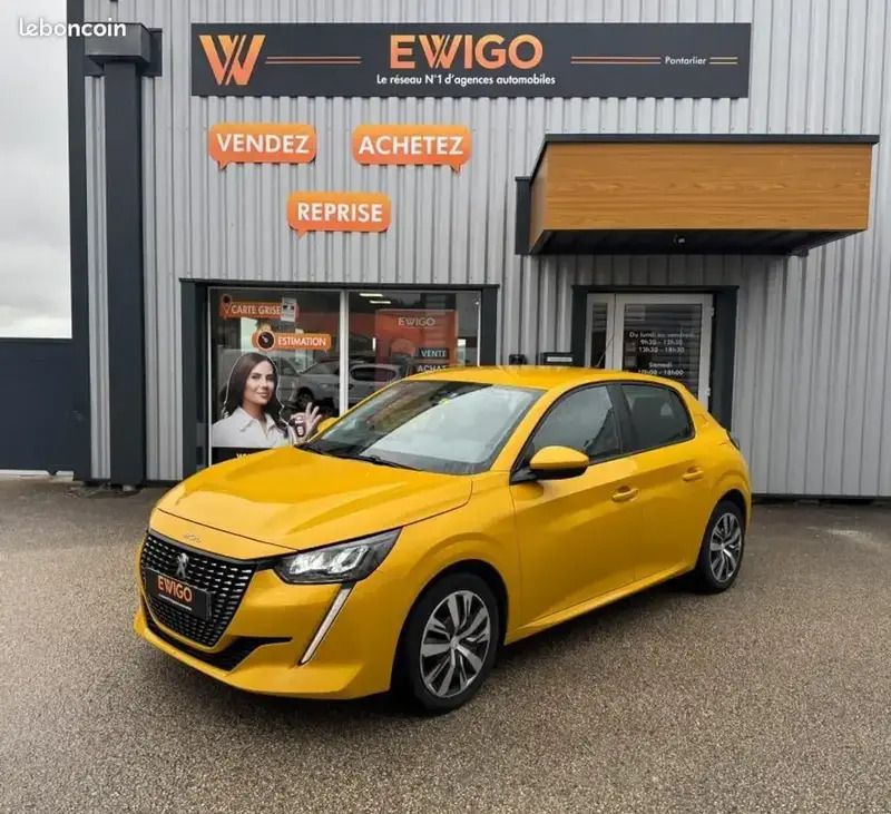Jaune Utilisé 2020 Peugeot 208 Active Citadine | 9 990 € (Bon prix) - Image 1/4