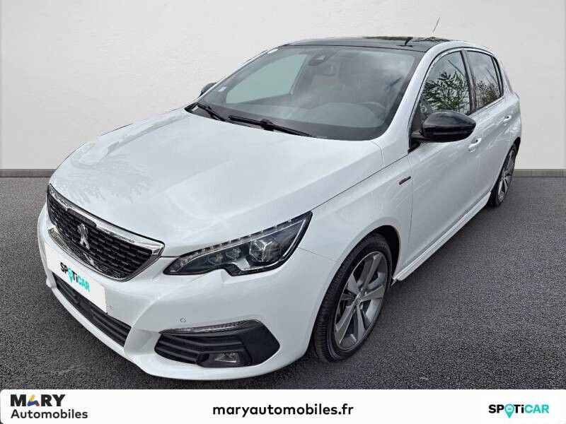 Blanc Utilisé 2019 Peugeot 308 GT-line Berline | 12 490 € (Prix assez cher) - Image 1/4