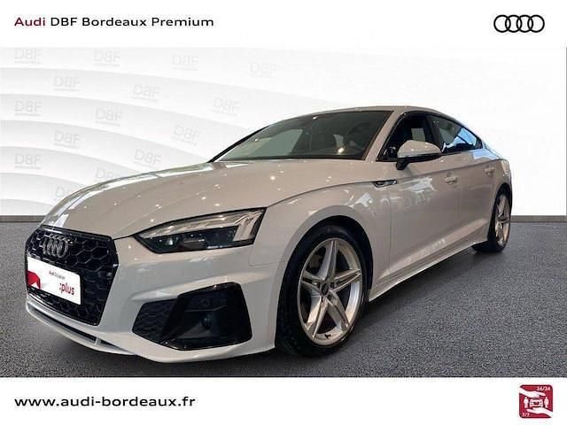Blanc glacier métallisé Utilisé 2022 Audi A5 Sportback S-Line | 32 590 € - Image 1/3