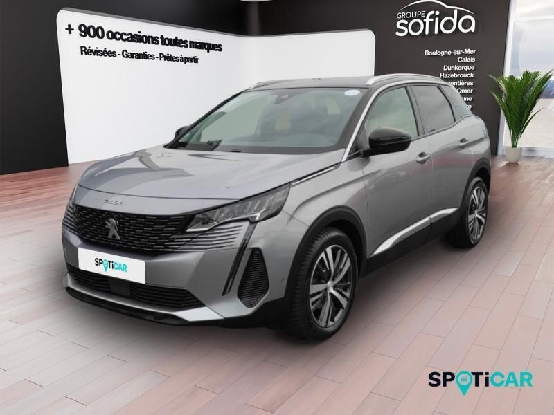 Gris Utilisé 2021 Peugeot 3008 Allure SUV | 19 990 € (Prix juste) - Image 1/3