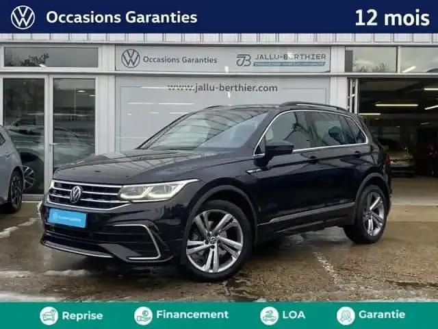 Noir intense nacrée Occasion 2022 VW Tiguan R-line SUV | 31 489 € (Bon prix) - Image 1/4