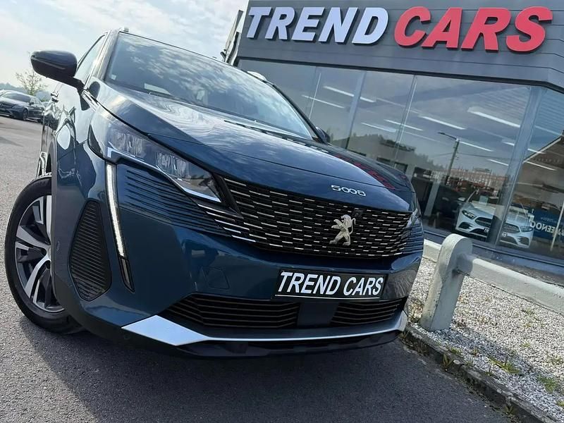 Bleu Utilisé 2021 Peugeot 5008 S Monospace | 22 999 € (Prix juste) - Image 1/4