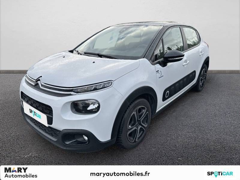 Blanc Utilisé 2019 Citroën C3 PureTech Citadine | 9 690 € (Prix juste) - Image 1/4