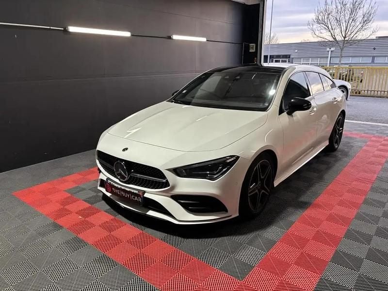 Blanc Occasion 2020 Mercedes CLA200 Shooting Brake AMG line Break | 24 990 € (Prix assez cher) - Image 1/4