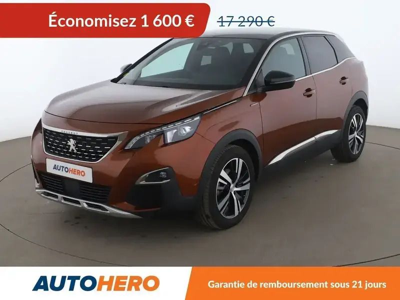 Brun Utilisé 2019 Peugeot 3008 GT-line SUV | 15 690 € (Prix juste) - Image 1/2