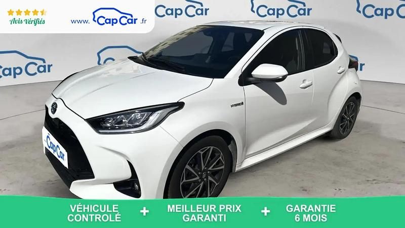 Blanc Utilisé 2021 Toyota Yaris Hybrid Design Citadine | 18 590 € (Bon prix) - Image 1/4