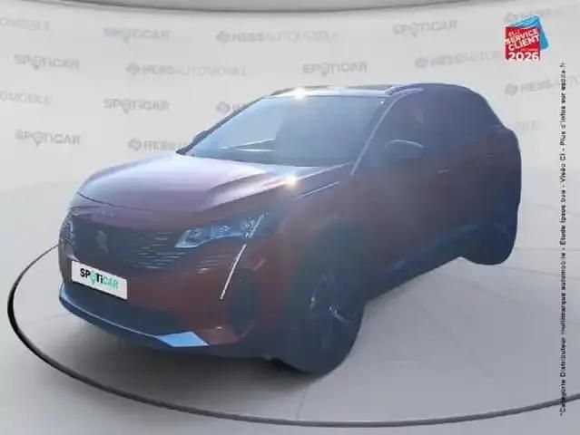 Rouge Occasion 2022 Peugeot 3008 GT SUV | 23 499 € (Prix juste) - Image 1/4
