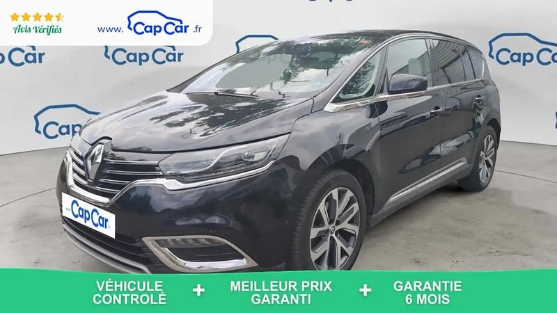 Noir Occasion 2016 Renault Espace Intens Monospace | 13 800 € (Prix juste) - Image 1/4