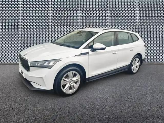 Blanc lune Occasion 2024 Skoda Enyaq iV SUV | 32 890 € (Prix assez cher) - Image 1/4
