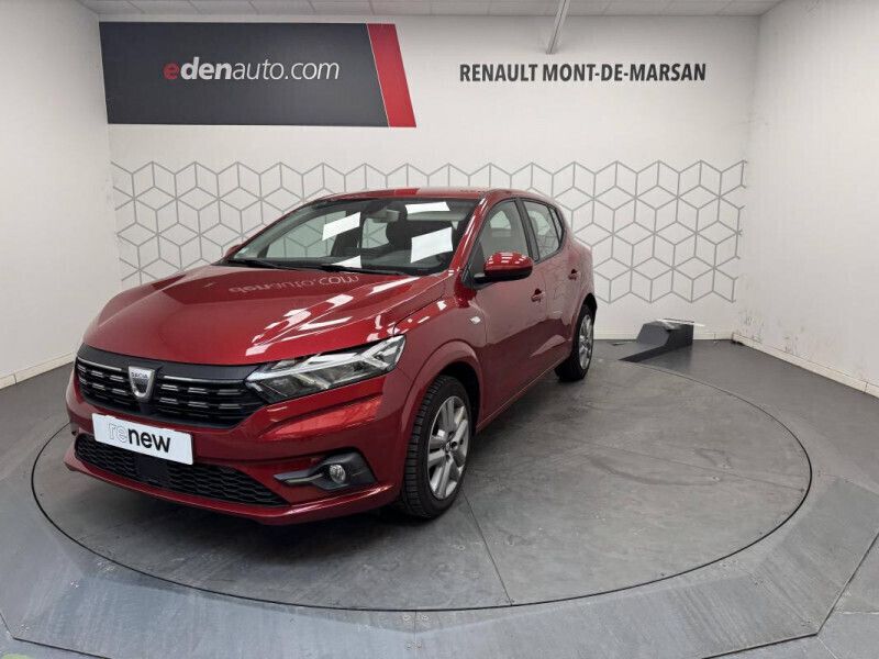 Rouge Utilisé 2021 Dacia Sandero Comfort Citadine | 11 990 € (Bon prix) - Image 1/4
