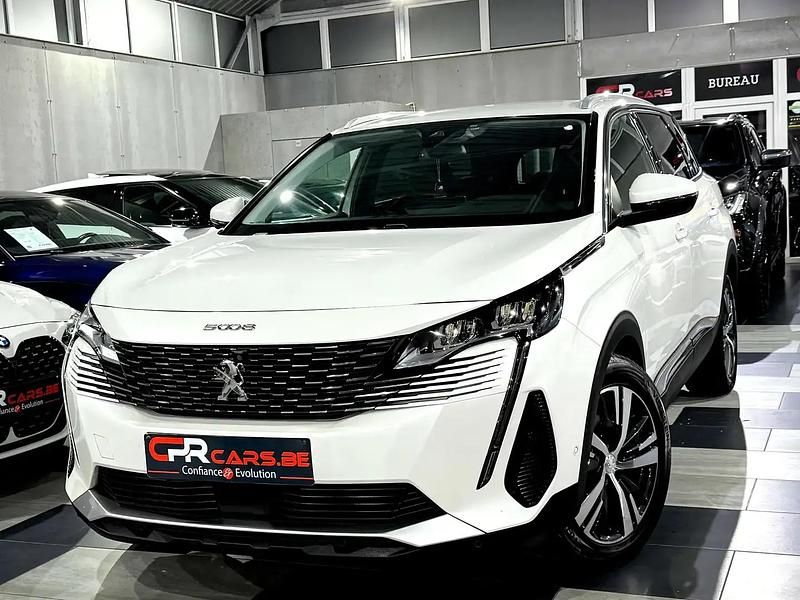 Blanc Utilisé 2021 Peugeot 5008 Allure Monospace | 24 990 € (Prix juste) - Image 1/4