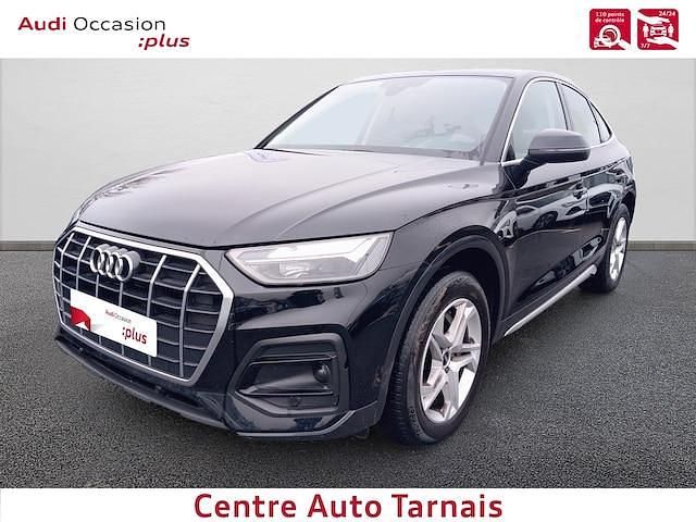 Occasion Audi Q5 Sportback Business 163 ch (119 kW) 2022 Noir brillant SUV