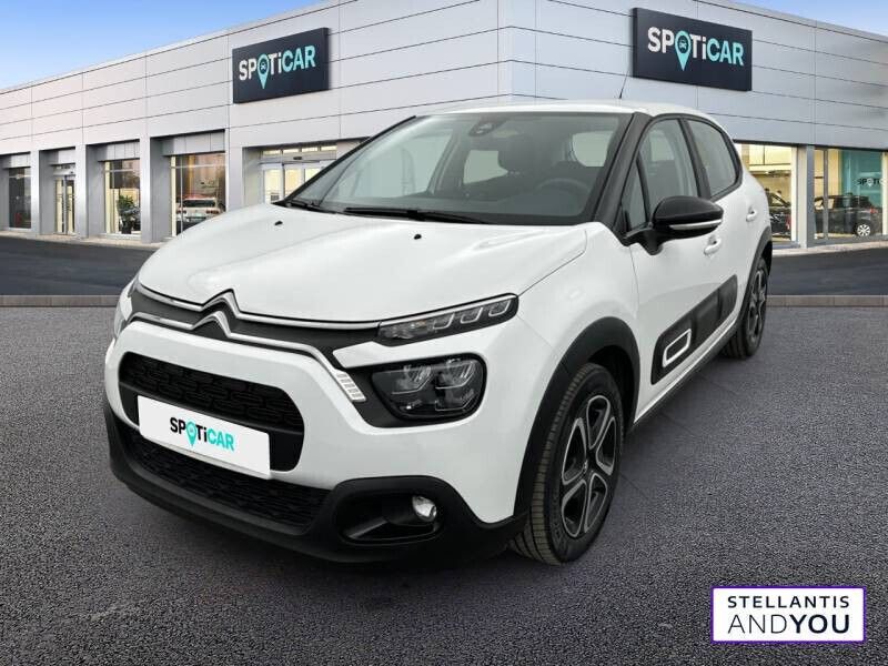 Blanc Utilisé 2022 Citroën C3 Feel Citadine | 11 290 € (Prix juste) - Image 1/4