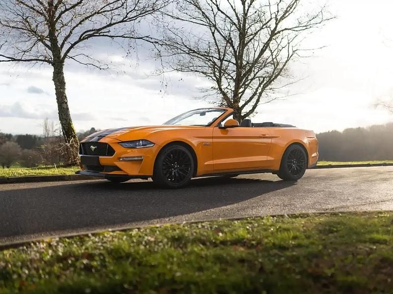 Occasion Ford Mustang GT Convertible 421 ch (309 kW) 2019 Orange Cabriolet