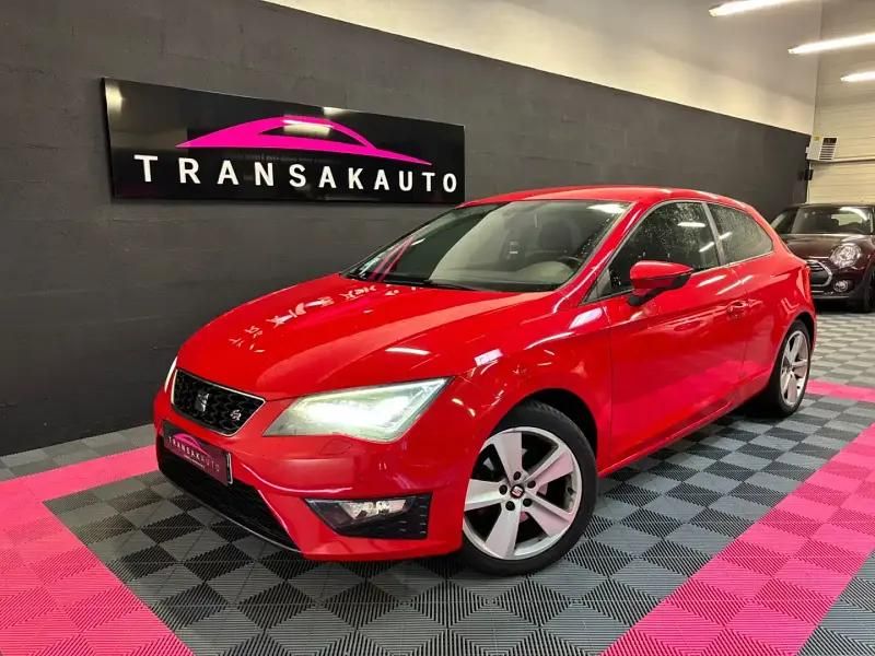 Rouge Utilisé 2013 Seat Leon FR Break | 9 990 € (Prix assez cher) - Image 1/4