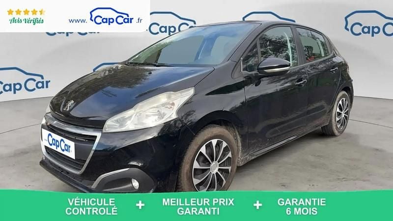 Noir Utilisé 2016 Peugeot 208 Citadine | 6 550 € (Bon prix) - Image 1/4