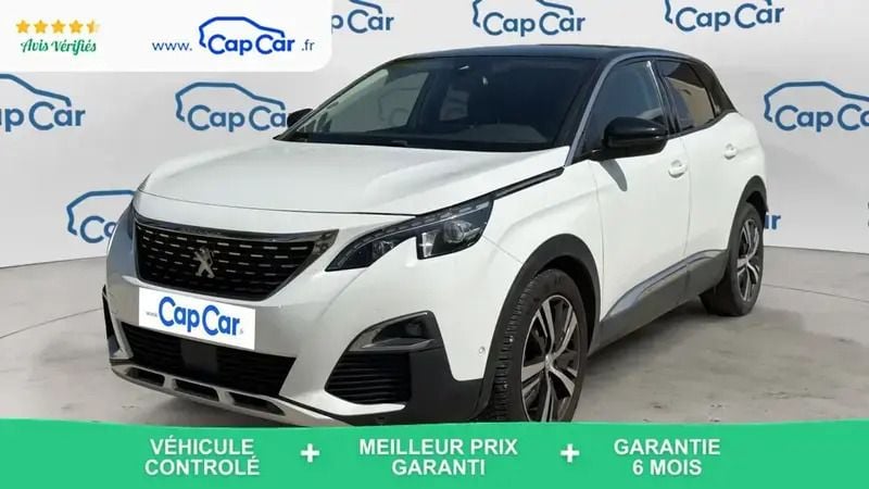 Blanc Utilisé 2018 Peugeot 3008 Allure SUV | 13 490 € (Prix juste) - Image 1/4