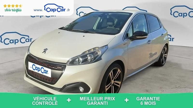 Blanc Utilisé 2018 Peugeot 208 GT-line Citadine | 9 990 € (Super prix) - Image 1/4