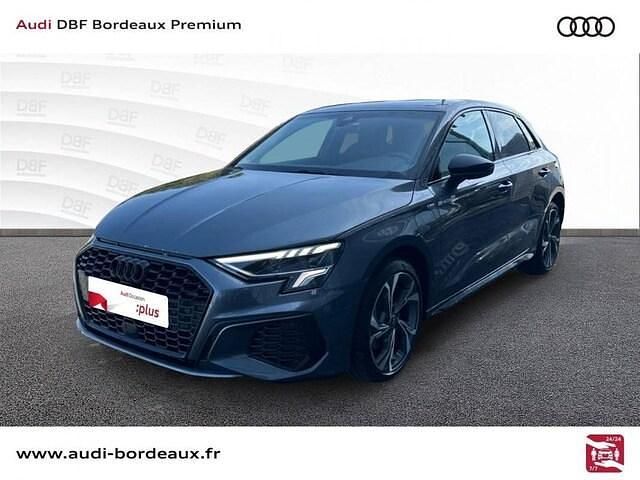 Gris daytona nacré Utilisé 2024 Audi A3 Sportback e-tron S-Line Berline | 38 990 € (Prix assez cher) - Image 1/4