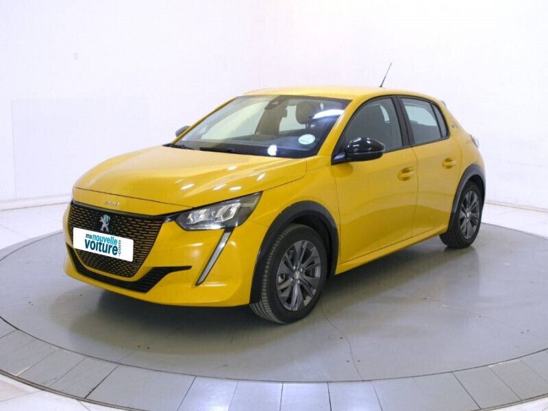 Jaune Utilisé 2021 Peugeot e-208 Business-Line Citadine | 14 790 € (Prix juste) - Image 1/4