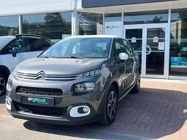 Gris platinium (m) blanc opale Occasion 2020 Citroën C3 PureTech Citadine | 9 989 € (Prix juste) - Image 1/4