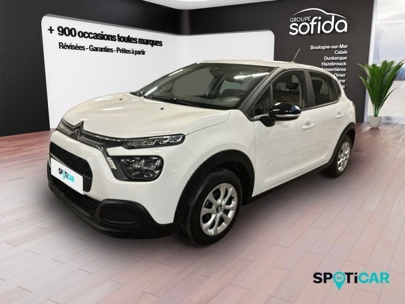 Blanc Utilisé 2022 Citroën C3 Feel Citadine | 11 490 € (Prix juste) - Image 1/3