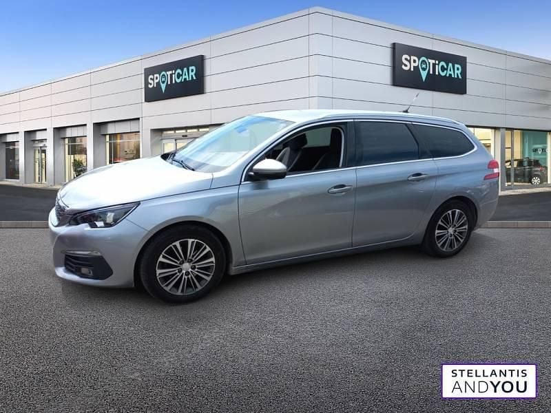 Gris Utilisé 2021 Peugeot 308 Allure Break | 14 290 € (Bon prix) - Image 1/3