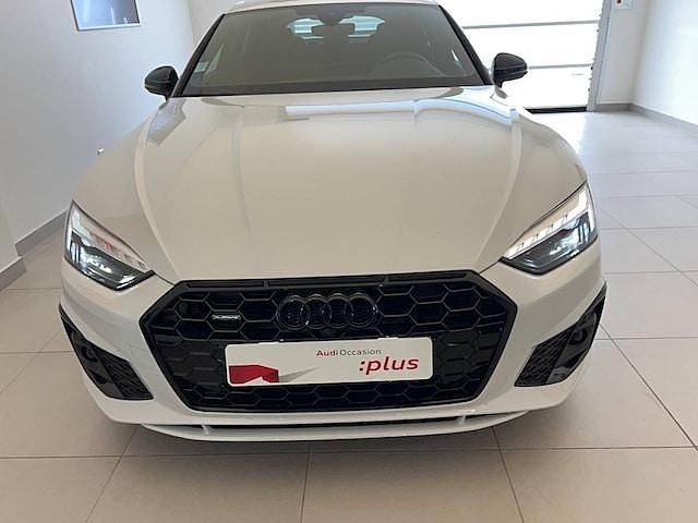 Blanc glacier métallisé Utilisé 2023 Audi A5 Sportback S-Line Berline | 46 490 € (Prix assez cher) - Image 1/3