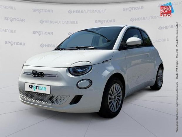 Blanc Utilisé 2022 Fiat 500e Action Citadine | 12 499 € (Prix juste) - Image 1/4