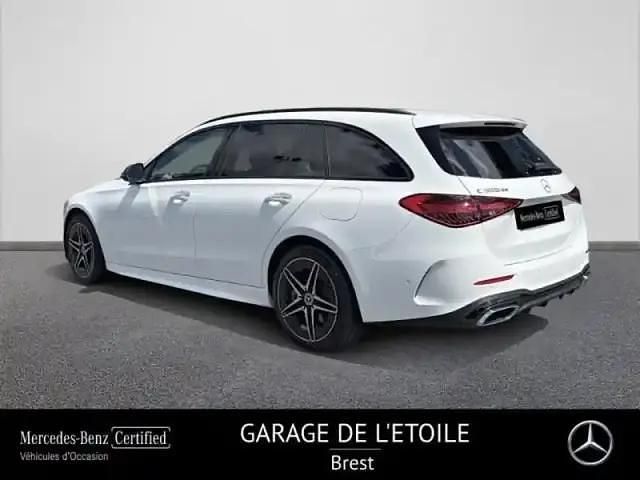 Occasion Mercedes C300 AMG line 2025 Blanc polaire Break