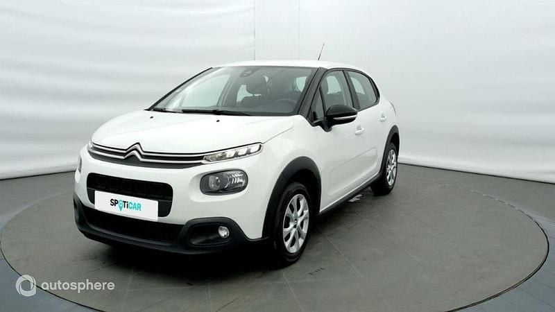 Blanc Utilisé 2020 Citroën C3 Feel Citadine | 9 479 € (Bon prix) - Image 1/4