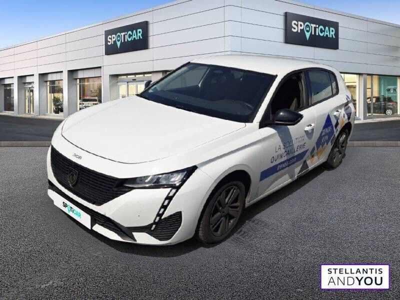 Blanc Utilisé 2022 Peugeot 308 Active Berline | 17 890 € (Prix juste) - Image 1/4