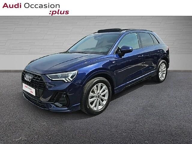 Bleu navarre métallisé Occasion 2024 Audi Q3 S-Line SUV | 39 986 € (Prix juste) - Image 1/4