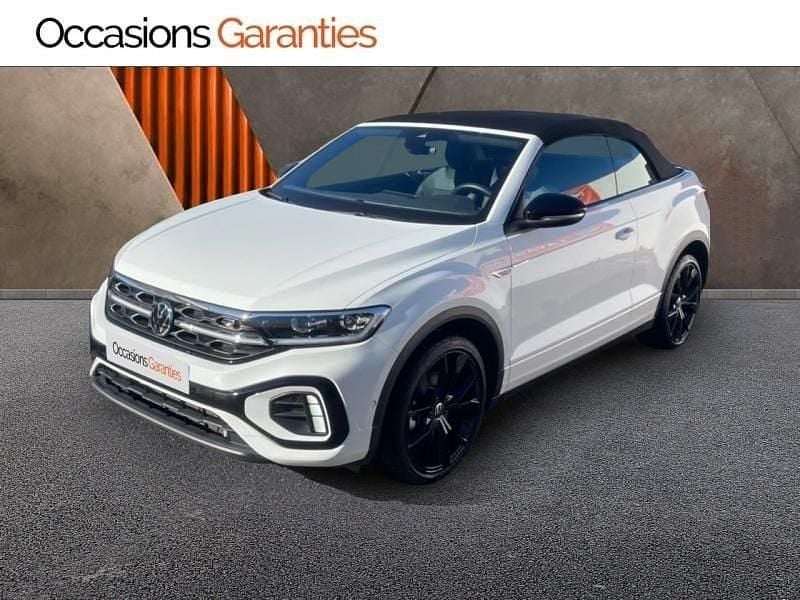Occasion VW T-Roc Cabriolet R-line 150 ch (110 kW) 2025 Blanc pur, capote noire Cabriolet