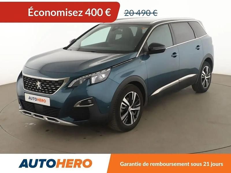 Vert Utilisé 2018 Peugeot 5008 GT-line Monospace | 19 590 € (Bon prix) - Image 1/2