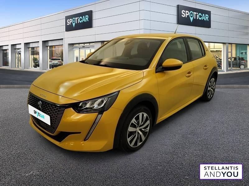 Jaune Utilisé 2020 Peugeot e-208 Business-Line Citadine | 13 489 € (Prix juste) - Image 1/4