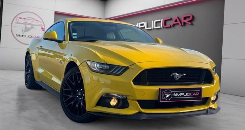 Jaune Utilisé 2017 Ford Mustang GT Fastback Coupé | 39 990 € (Prix juste) - Image 1/4