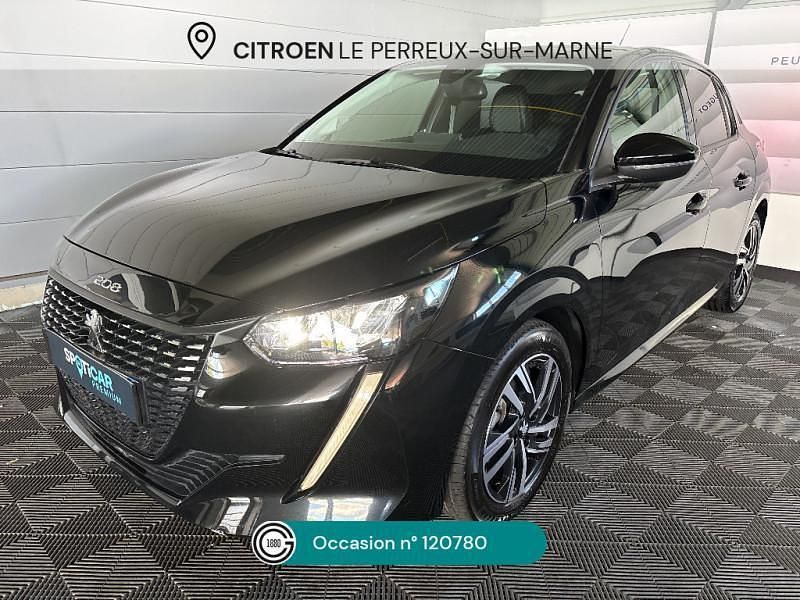 Noir Utilisé 2023 Peugeot 208 Allure Citadine | 14 950 € (Prix juste) - Image 1/4