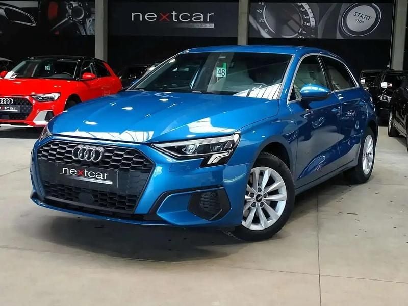 Bleu Occasion 2021 Audi A3 Advanced Berline | 19 990 € (Prix juste) - Image 1/4