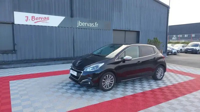 Noir Utilisé 2019 Peugeot 208 Allure Citadine | 11 590 € (Prix cher) - Image 1/4